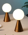 Set of Two 12" Clear Lighthouse USB Table Lamps