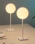 Set of Two 18" White USB Table Lamps