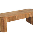 49" Oak Solid Wood Oval Frame Console Table