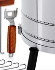 29" X 18" Silver Stainless Steel Portable Smoker Barrel