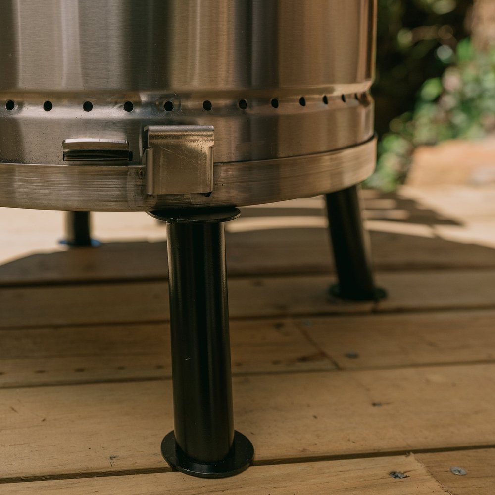 29" X 18" Silver Stainless Steel Portable Smoker Barrel