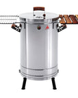 29" X 18" Silver Stainless Steel Portable Smoker Barrel