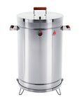 31" X 18" Silver Stainless Steel Portable Smoker Barrel