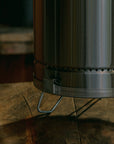 31" X 18" Silver Stainless Steel Portable Smoker Barrel