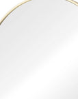 30" Gold Metal Round Framed Bathroom Vanity Mirror