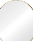 30" Gold Metal Round Framed Bathroom Vanity Mirror