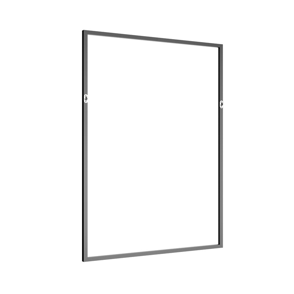 Set of Two Black Metal Framed Bathroom Vanity Mirrors