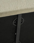 77" Beige Upholstered Convertible Futon Sleeper Sofa
