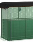 43" X 73" Green Steel Rectangular Planter Box