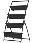 64" X 30" Black Recycled Plastic Rectangular Planter Box