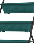 64" X 30" Green Recycled Plastic Rectangular Planter Box