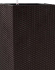 30" X 15" Brown Recycled Plastic Rectangular Self Watering Planter Box