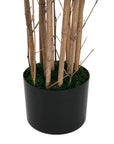 70" Green Artificial Bamboo Tree In Cylindrical Black Pot