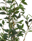 47" Green Artificial In Cylindrical Black Pot