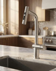 5" Silver Stainless Steel Bar Faucet