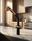 15" Black Stainless Steel Bar Faucet
