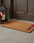 24" X 36" Brown Red And Black XOXO Outdoor Coir Door Mat