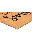 24" X 48" Brown And Black Hello Sunshine Outdoor Coir Door Mat