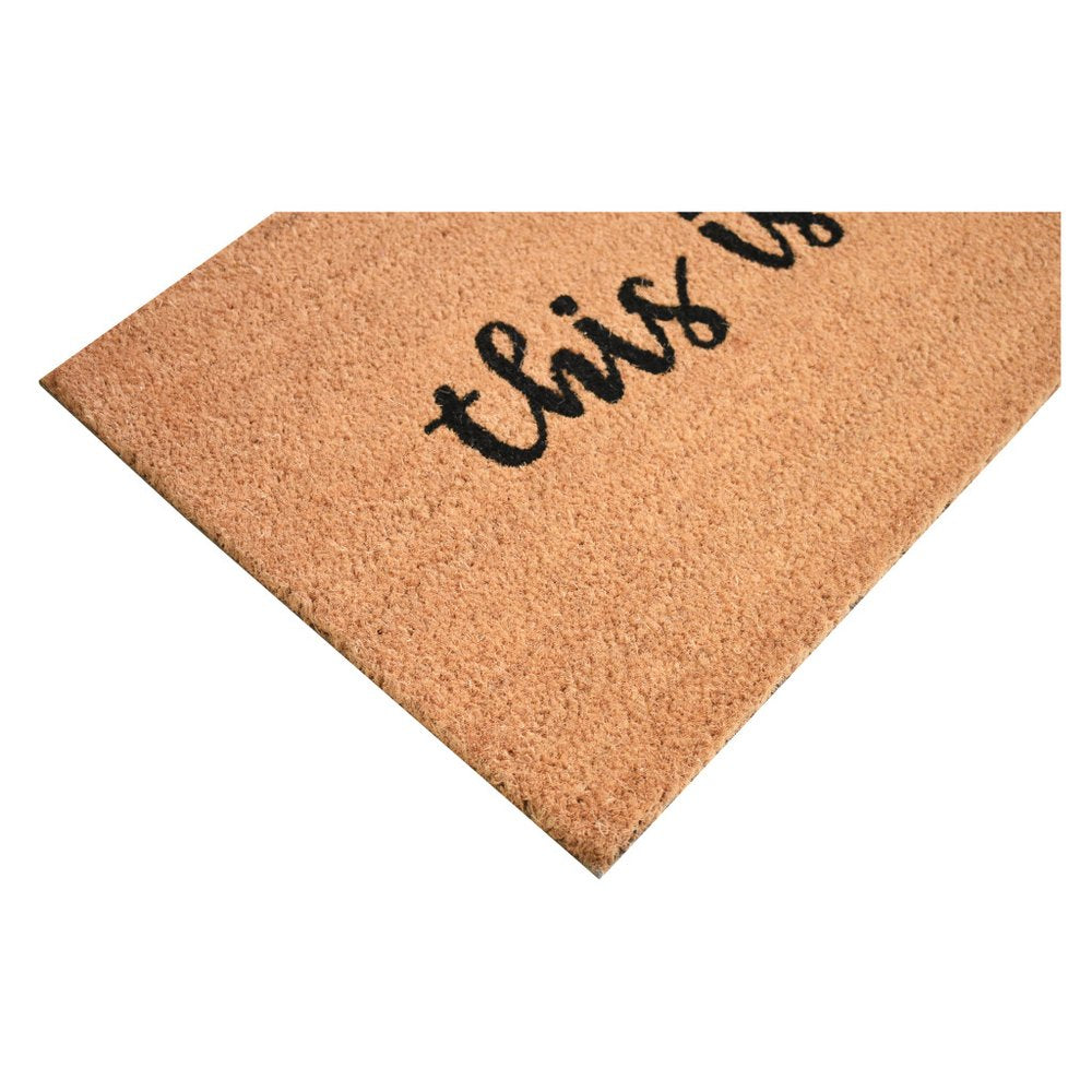 24" X 48" Brown And Black This is Us Outdoor Coir Door Mat