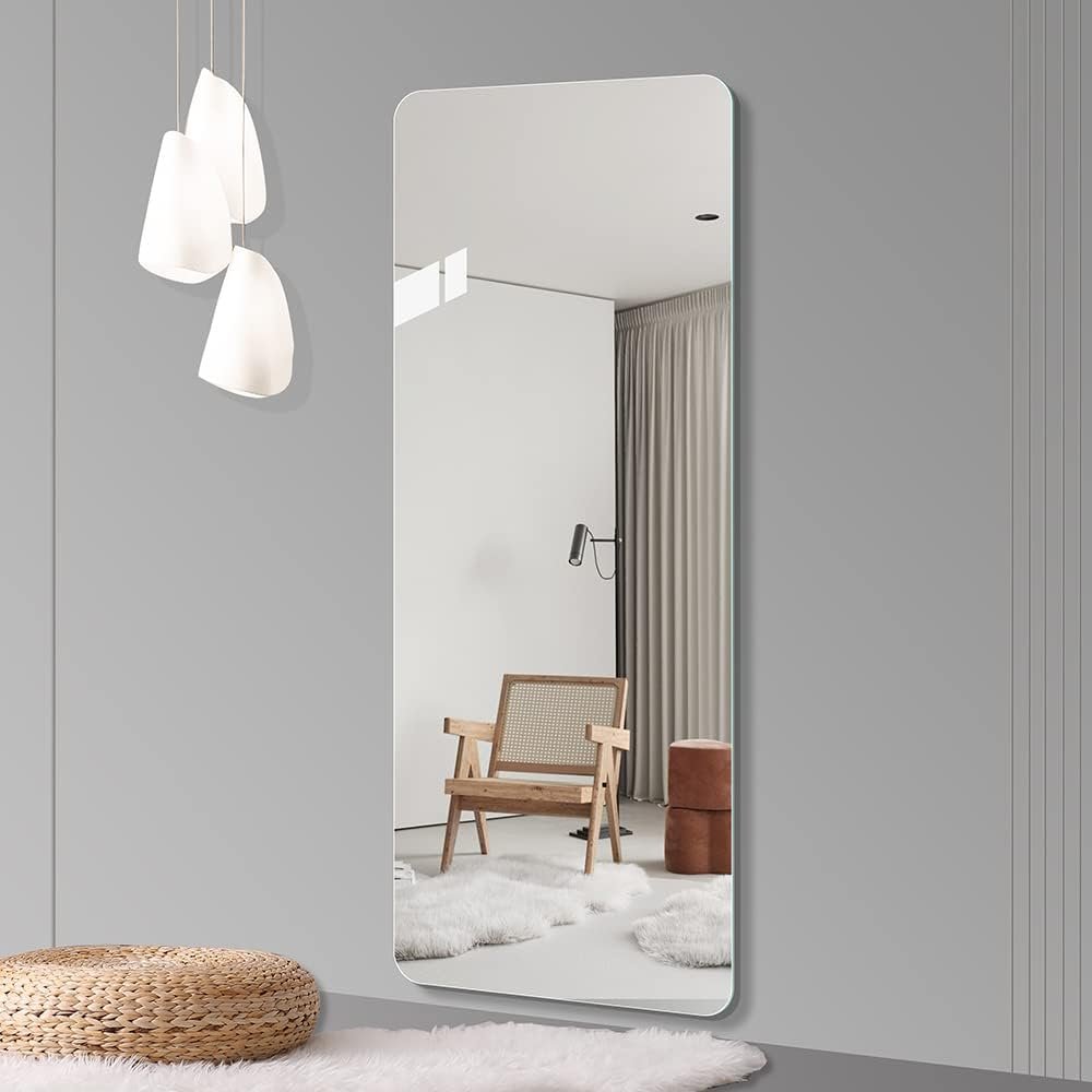 65" Frameless Full Length Hanging Mirror