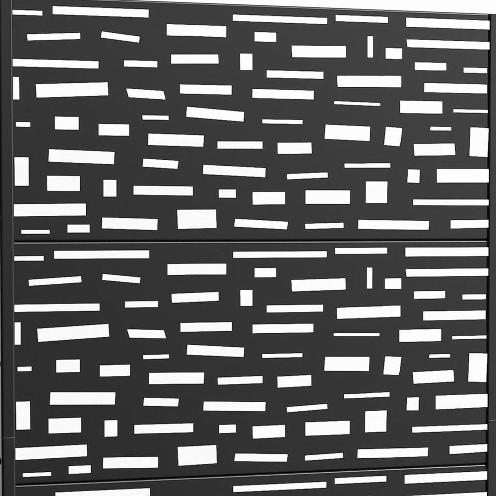 71" X 47" Black Galvanized Metal Rectangular Planter Box