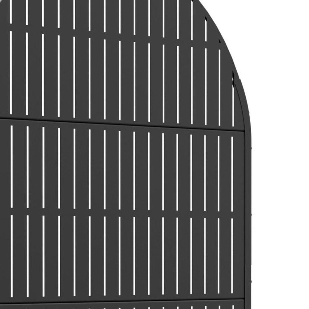 71" X 47" Black Galvanized Metal Rectangular Planter Box