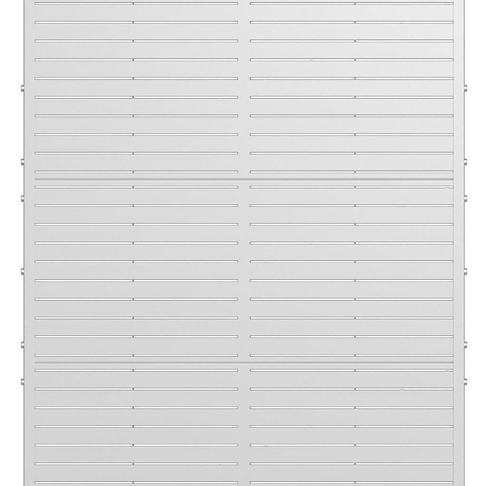 71" X 47" White Galvanized Metal Rectangular Planter Box