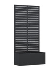 59" X 29" Black Galvanized Metal Rectangular Planter Box