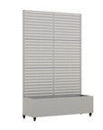 71" X 47" Gray Galvanized Metal Rectangular Planter Box
