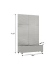 71" X 47" Gray Galvanized Metal Rectangular Planter Box