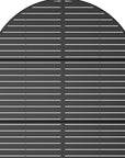 71" X 47" Black Galvanized Metal Rectangular Planter Box