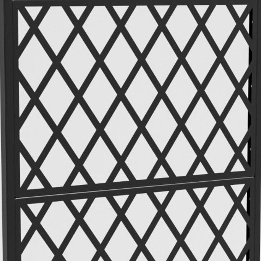 71" X 35" Black Galvanized Metal Rectangular Planter Box