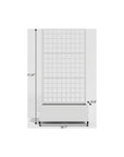 71" X 35" White Galvanized Metal Rectangular Planter Box