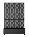 71" X 47" Black Galvanized Metal Rectangular Planter Box