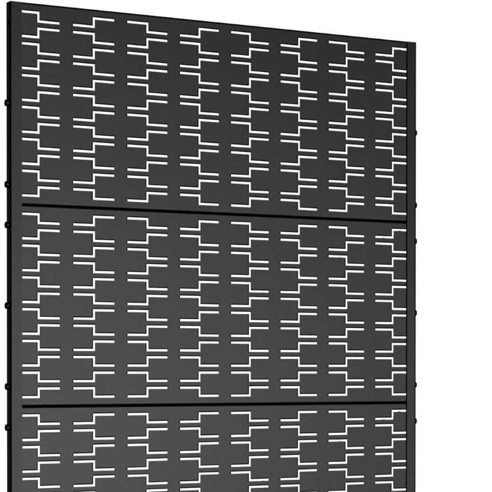 71" X 47" Black Galvanized Metal Rectangular Planter Box