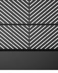 47" X 47" Black Galvanized Metal Rectangular Planter Box