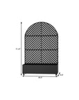 71" X 47" Black Galvanized Metal Rectangular Planter Box