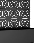 47" X 47" Black Galvanized Metal Rectangular Planter Box