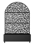 71" X 47" Black Galvanized Metal Rectangular Planter Box