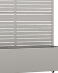 47" X 47" Gray Galvanized Metal Rectangular Planter Box