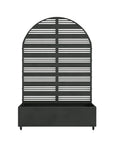 71" X 35" Black Galvanized Metal Rectangular Planter Box