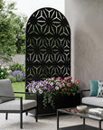 71" X 35" Black Galvanized Metal Rectangular Planter Box