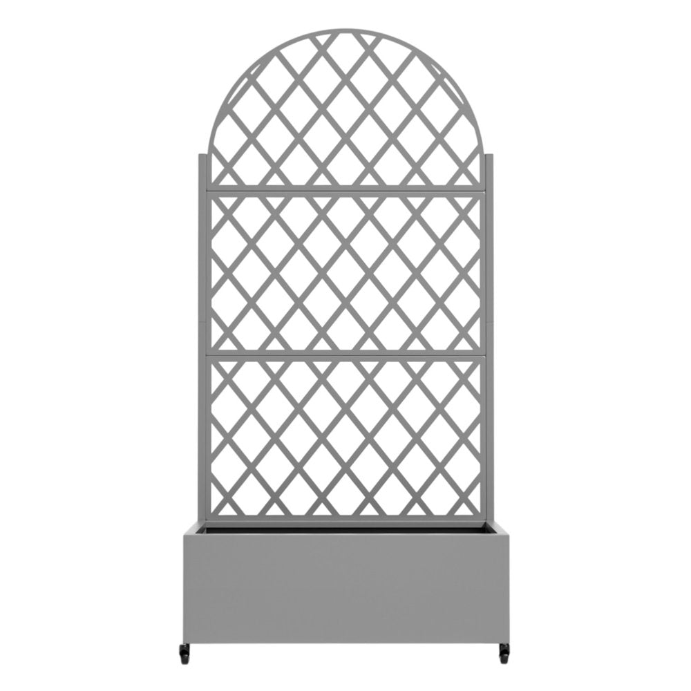 71" X 35" Gray Galvanized Metal Rectangular Planter Box