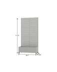 71" X 35" Gray Galvanized Metal Rectangular Planter Box