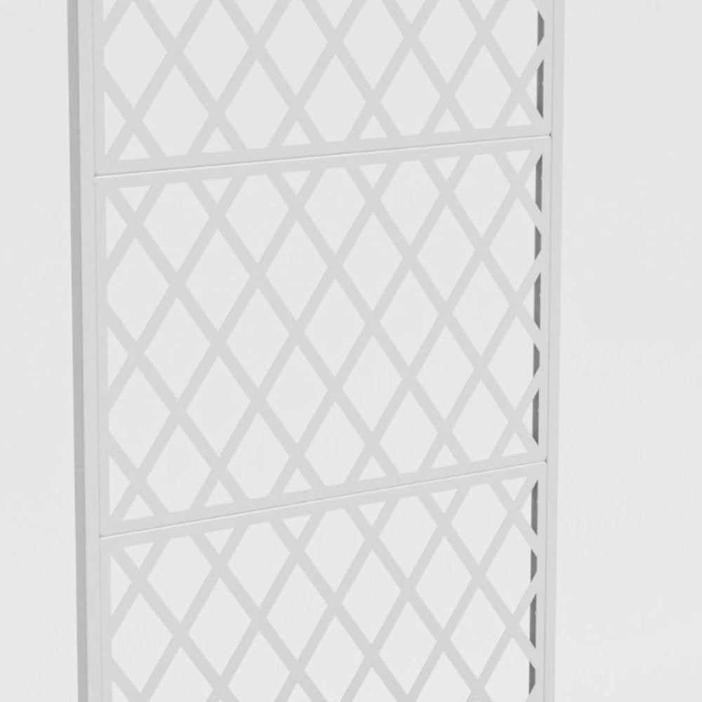71" X 35" White Galvanized Metal Rectangular Planter Box