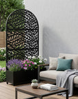 71" X 35" Black Galvanized Metal Rectangular Planter Box