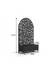 71" X 47" Black Galvanized Metal Rectangular Planter Box