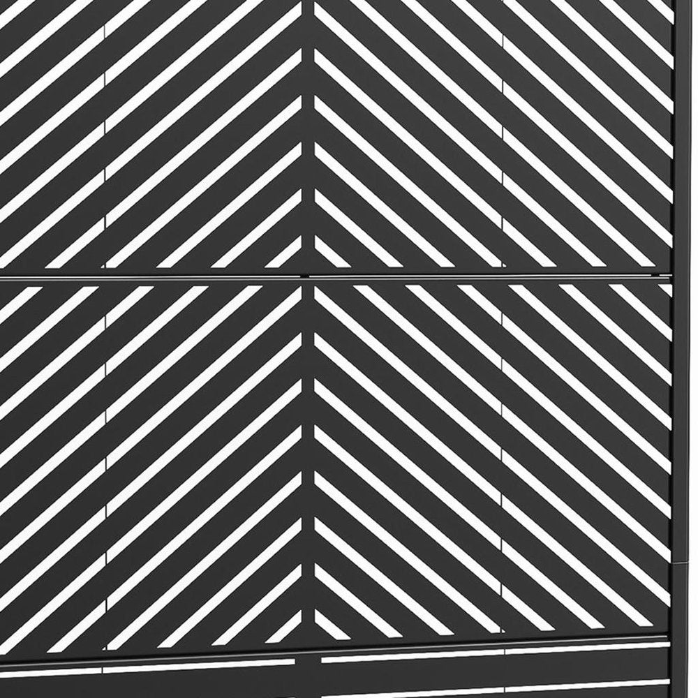 71" X 47" Black Galvanized Metal Rectangular Planter Box