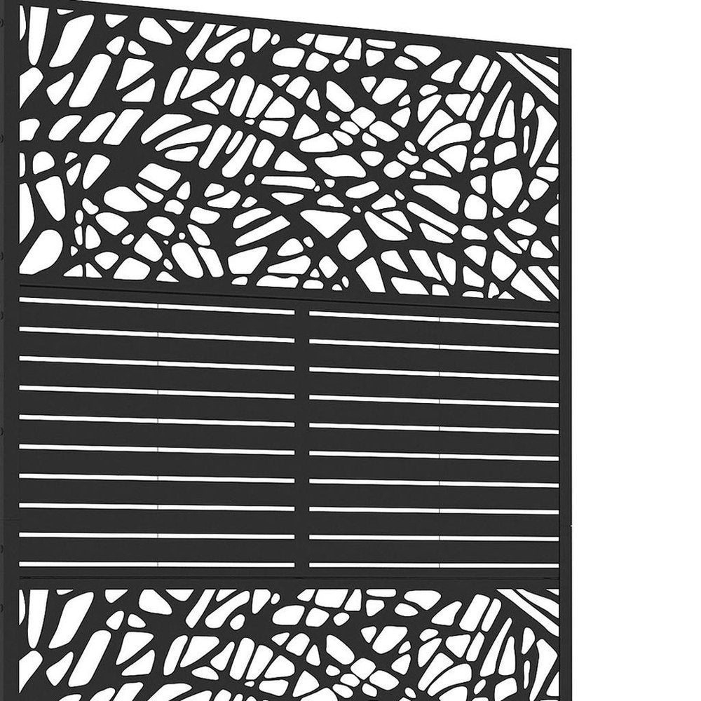 71" X 47" Black Galvanized Metal Rectangular Planter Box