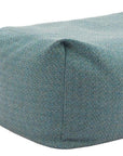 34" Green Olefin Outdoor Pouf Ottoman